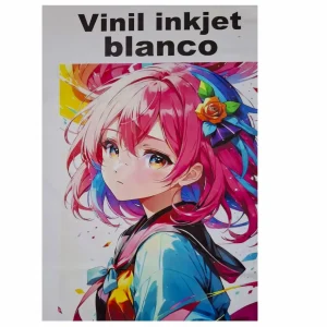 WPT-50, VINIL AUTOADHESIVO BLANCO IMPRIMIBLE TINTA COMÚN 10 HOJAS A4