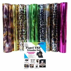 TRF TRANSFER FOIL 10 HOJAS A4 + NANOPOLVO + FOIL